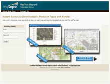 Tablet Screenshot of map-pass.mytopo.com